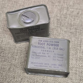 foot powder tins 1969 SB8