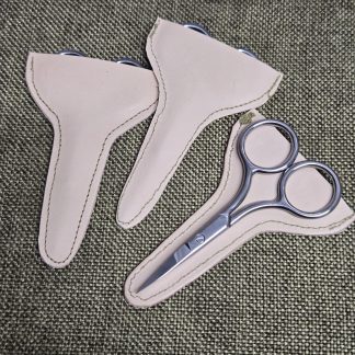 Scissors, 3.5 Inch, with hand-made leather sheath