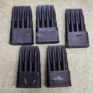 Blemished Rubber Dummy M1 Garand En Bloc Clips, Lot of 5, Cartridge Belt and Bandolier Fillers