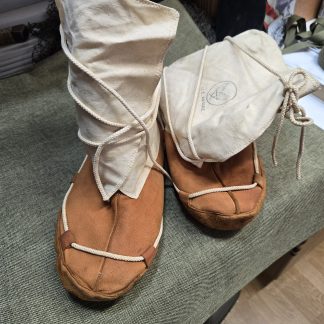 USAF survival kit moccasins, high-top style- Fits Size 10. 1950s-60s