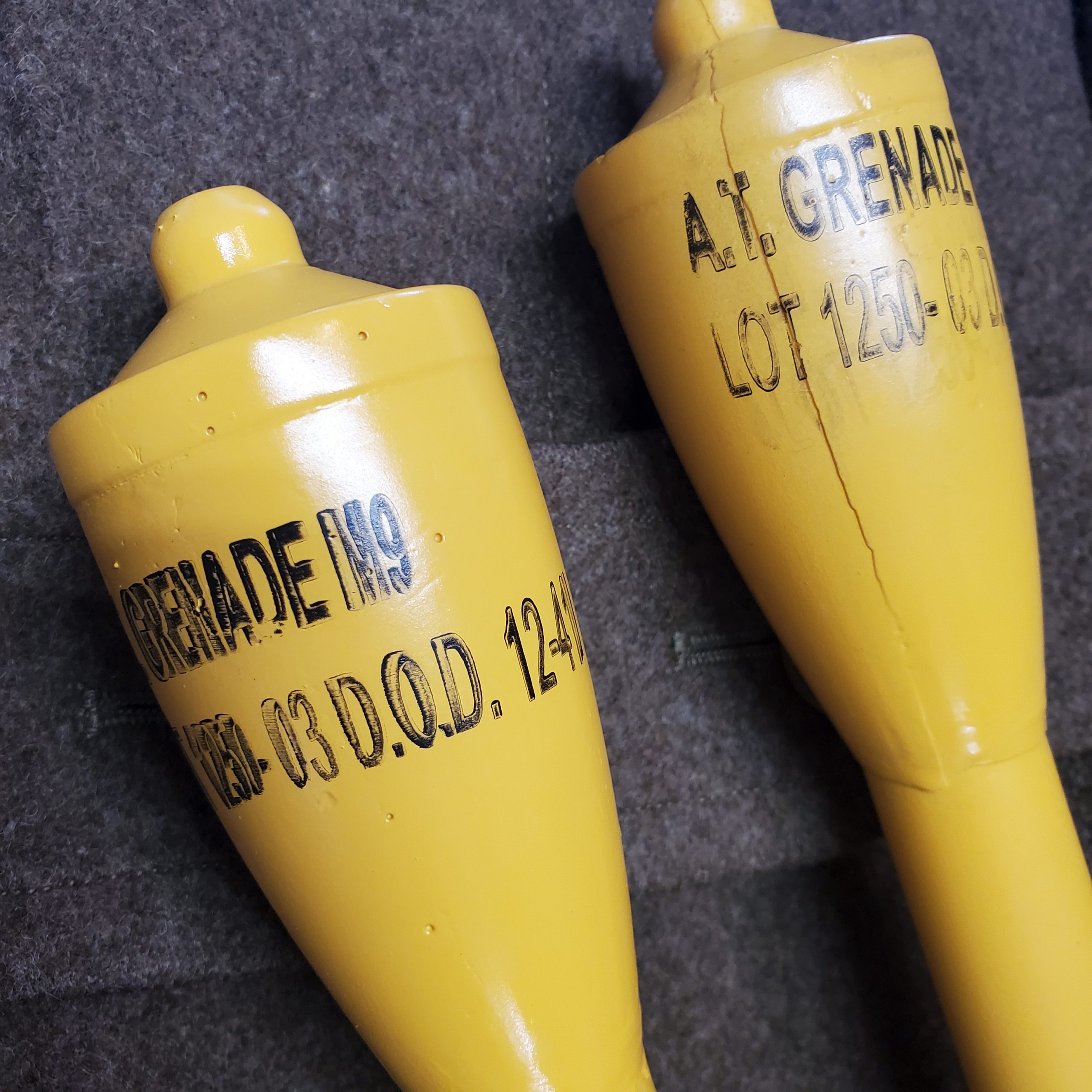 Rifle Grenades Rubber Reproductions SERVICE OF SUPPLY