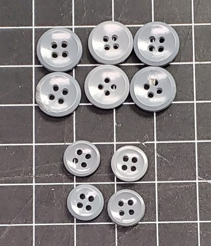 Field Gray Buttons - Small Pack