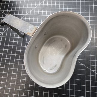 WWII-era U.S. canteen cup manufactured by Rogers–Akron