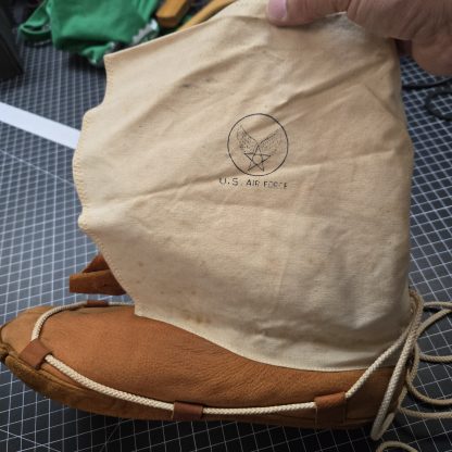 USAF survival kit moccasins, high-top style- Fits Size 10. 1950s-60s - Image 2