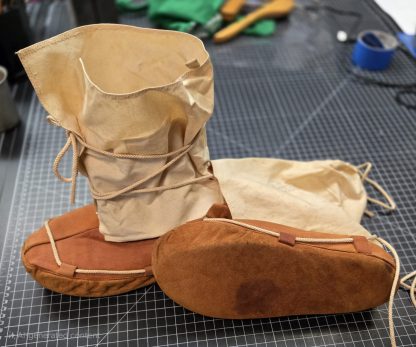 USAF survival kit moccasins, high-top style- Fits Size 10. 1950s-60s - Image 3