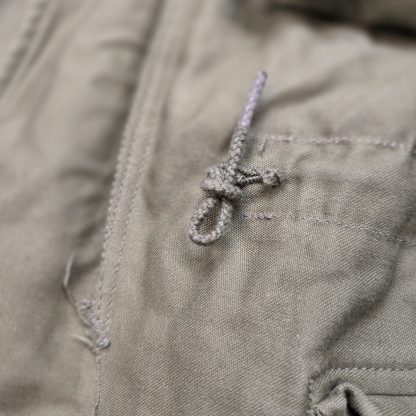 Coat, Man’s, Cotton Wind Resistant, Sateen, Vietnam Era 1963 Small Long - Image 4