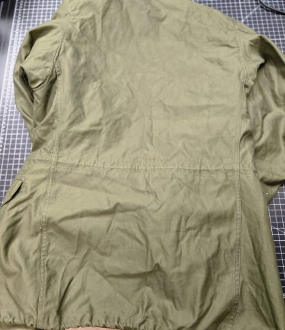 Coat, Man’s, Cotton Wind Resistant, Sateen, Vietnam Era 1963 Small Long - Image 5