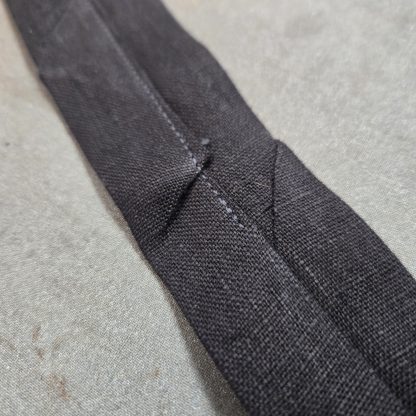 Necktie, Black, Squared Ends - Blemished - Image 3