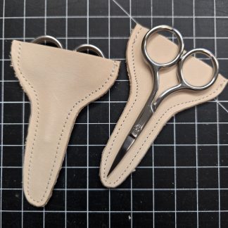 3.5 Inch scissors and leather sheath