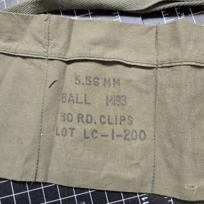 U.S. GI bandoleer for 5.56mm M193 ball ammunition 1970 - Image 2