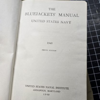 1940 Tenth Edition of The Bluejackets' Manual, USN - Image 4