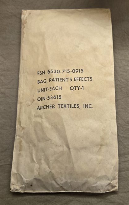 “Bag, Patient’s Effects” Manufactured by Archer Textiles, Inc. - Image 4