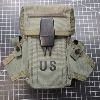 Magazine Pouch, USGI M16, designed for 30-round mags, OD green nylon