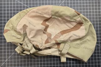 Helmet cover in Desert 3-Color camouflage, dated 1994