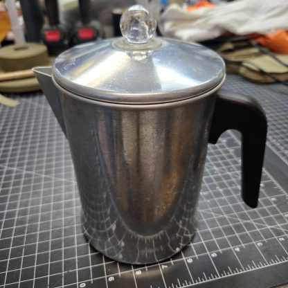 Vintage Aluminum Stovetop/Campfire Percolator Coffee Pot