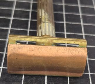 Vintage Brass & Copper Razor, Gillette #15