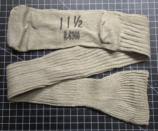 GI Issued Long Tan Military Sock. Sz 11.5 -Solo Sock!