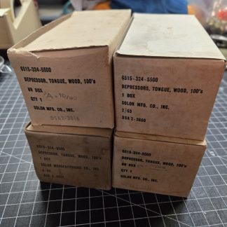 Vintage Military Tongue Depressors Lot of 4 Boxes