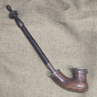 Hand Carved European Long Stem Tobacco Pipe