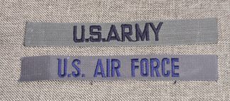 ARMY and AIR FORCE Uniform Tabs 1980s Era