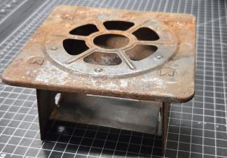 Vintage Sterno Folding Buffet Food Warmer Stand, Pressed Steel Chafing Stand