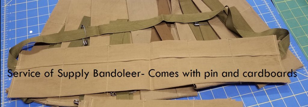 Bandoleer, Ammunition, .30 Cal., 8-Round Clips – SERVICE OF SUPPLY