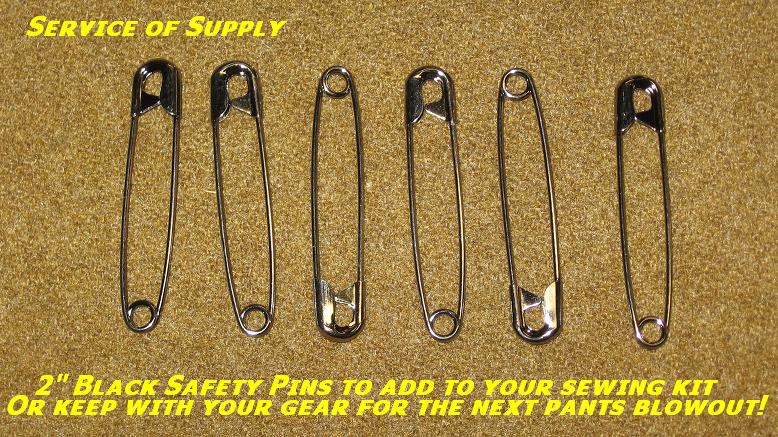 Safety Pins, 2 Black