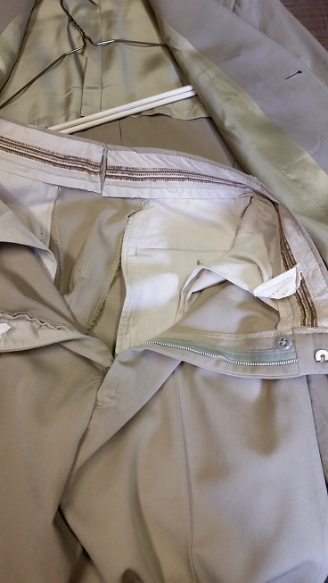 USN Khaki Officer’s Jacket and Trousers – SERVICE OF SUPPLY